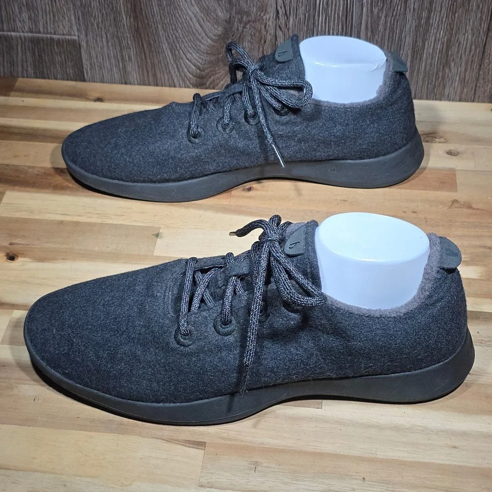 Allbirds Wool Runners‎ Mens 13 Charcoal Grey Merino Wool Walking Shoes